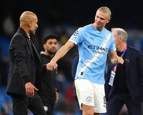 Haaland Joins Elite Champions League 50-Goal Club, Hailed by Guardiola as Ronaldo and Lionel Messi's Peer