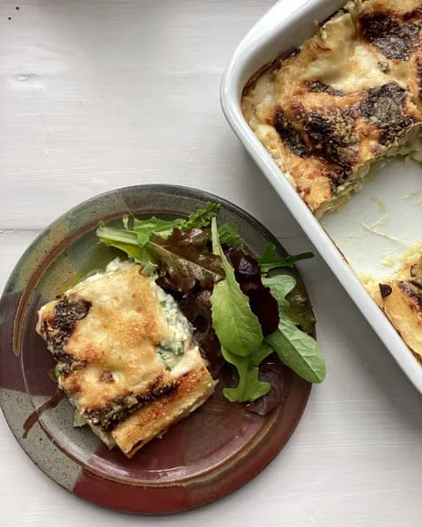 An Inspired Recipe for Lasagne with Summer Squash and A Trio of Cheeses