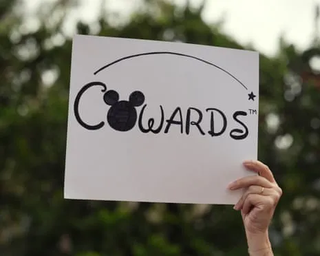 Hundreds Demonstrate In Front Of Disney Corporate Offices Regarding ‘Anti-Free Speech’ Jimmy Kimmel Cancellation